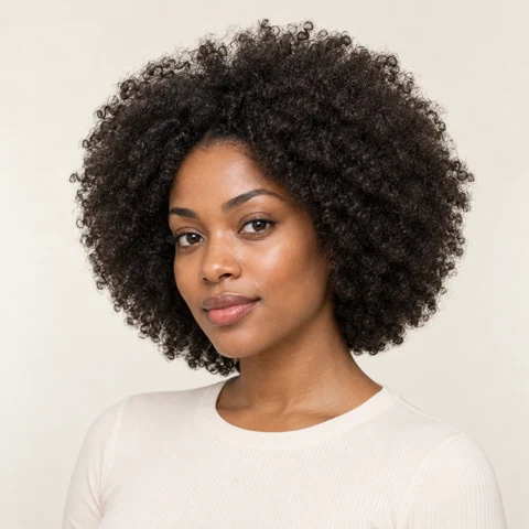 Afro hairstyle example