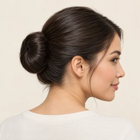 Ballerina Bun hairstyle example