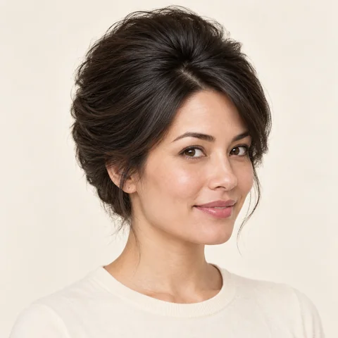 Bouffant hairstyle example