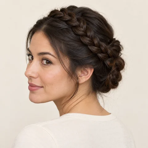 Braided Crown hairstyle example