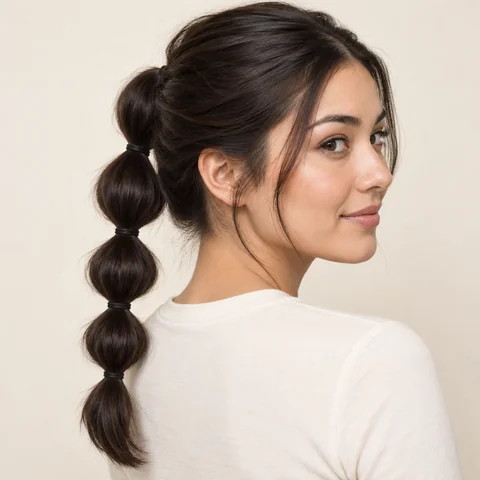 Bubble Braid hairstyle example