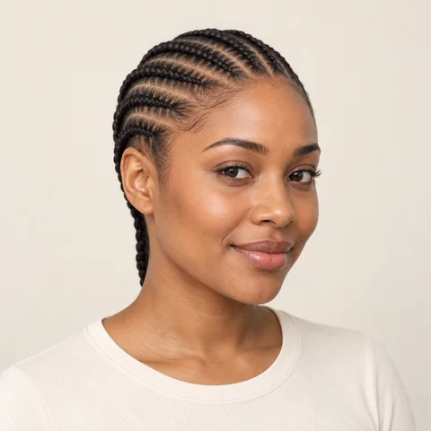 Cornrows hairstyle example