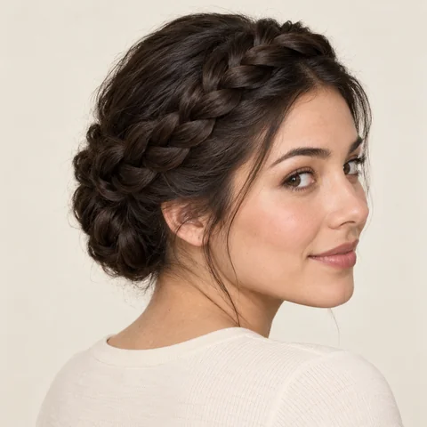 Crown Braid hairstyle example