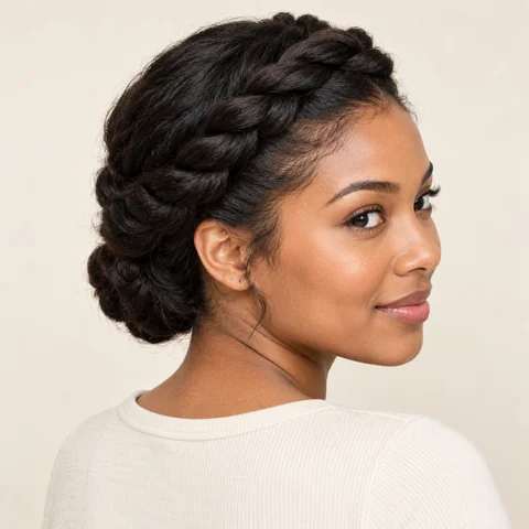 Crown Twist hairstyle example