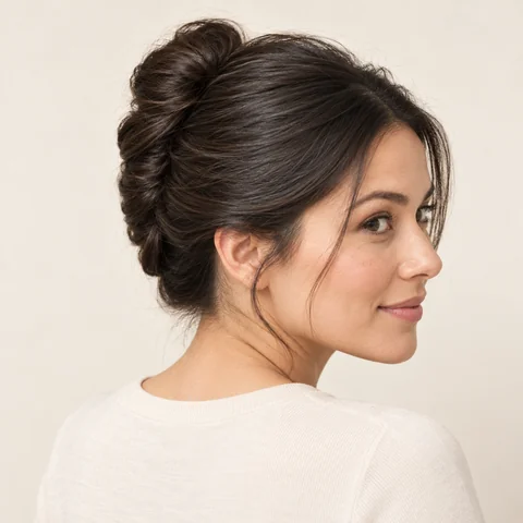 French Twist Updo hairstyle example