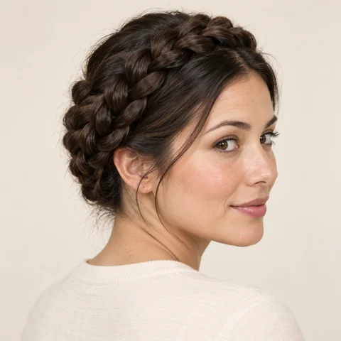 Halo Braid hairstyle example