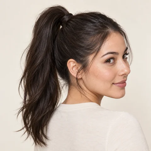 High Ponytail hairstyle example