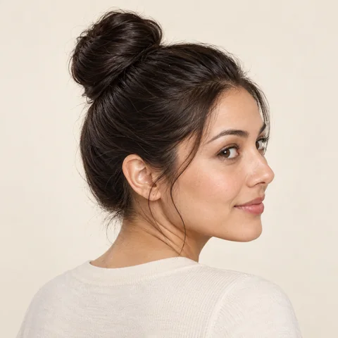 Top Knot hairstyle example