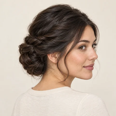Twist and Pin Updo hairstyle example