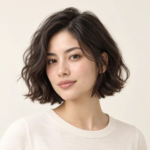 Wavy Bob hairstyle example