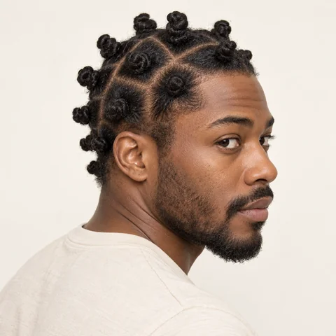 Bantu Knots hairstyle example