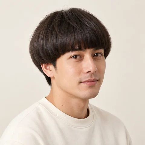 Bowlcut hairstyle example