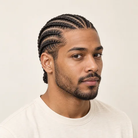 Cornrows hairstyle example
