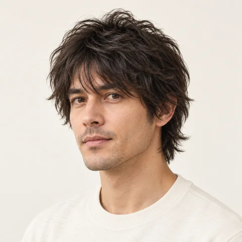Layered Shag hairstyle example