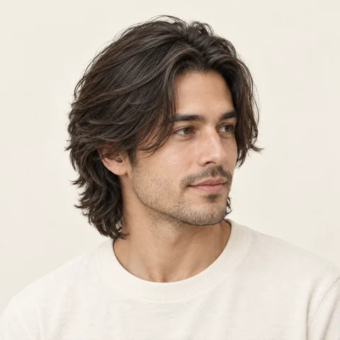Layered hairstyle example