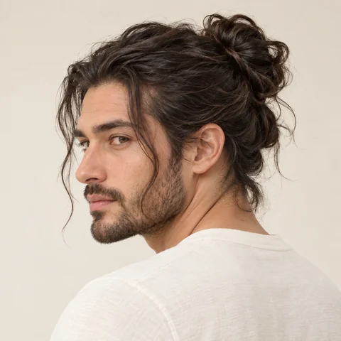 Messy Updo hairstyle example