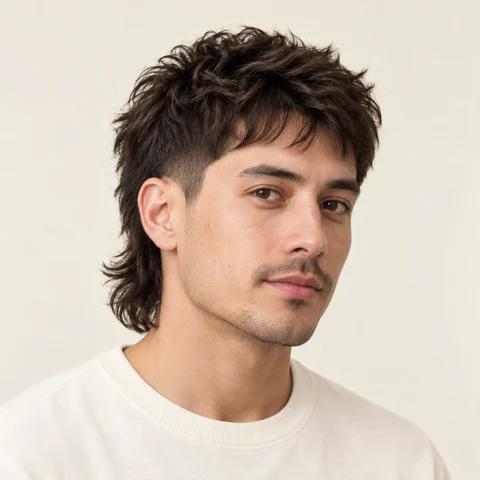 Mullet hairstyle example