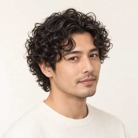 Perm hairstyle example