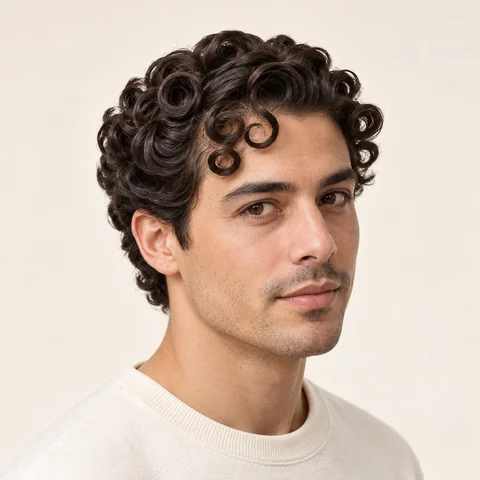 Pin Curls hairstyle example