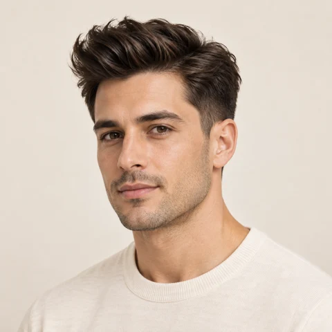 Quiff hairstyle example
