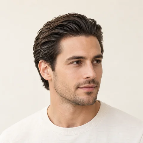 Slicked Back hairstyle example