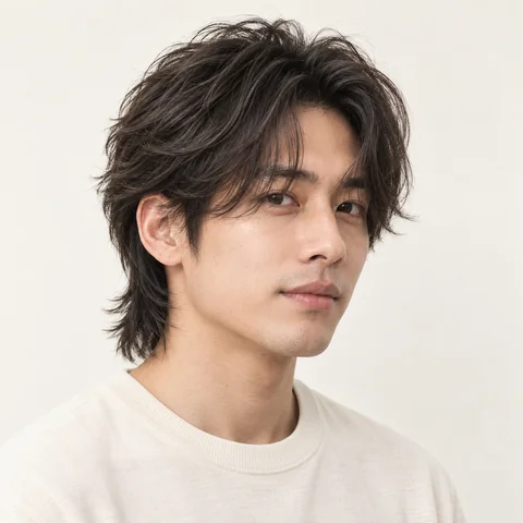 Wolf Cut hairstyle example